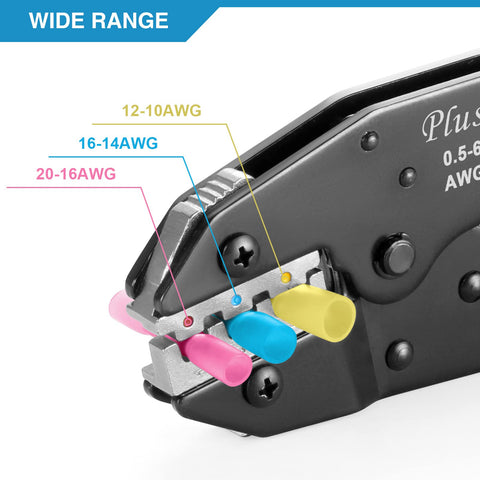 Plustool color-coded dies simplify identifying crimp settings