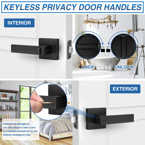 Plustool heavy-duty zinc alloy door handle with brass parts for longevity.