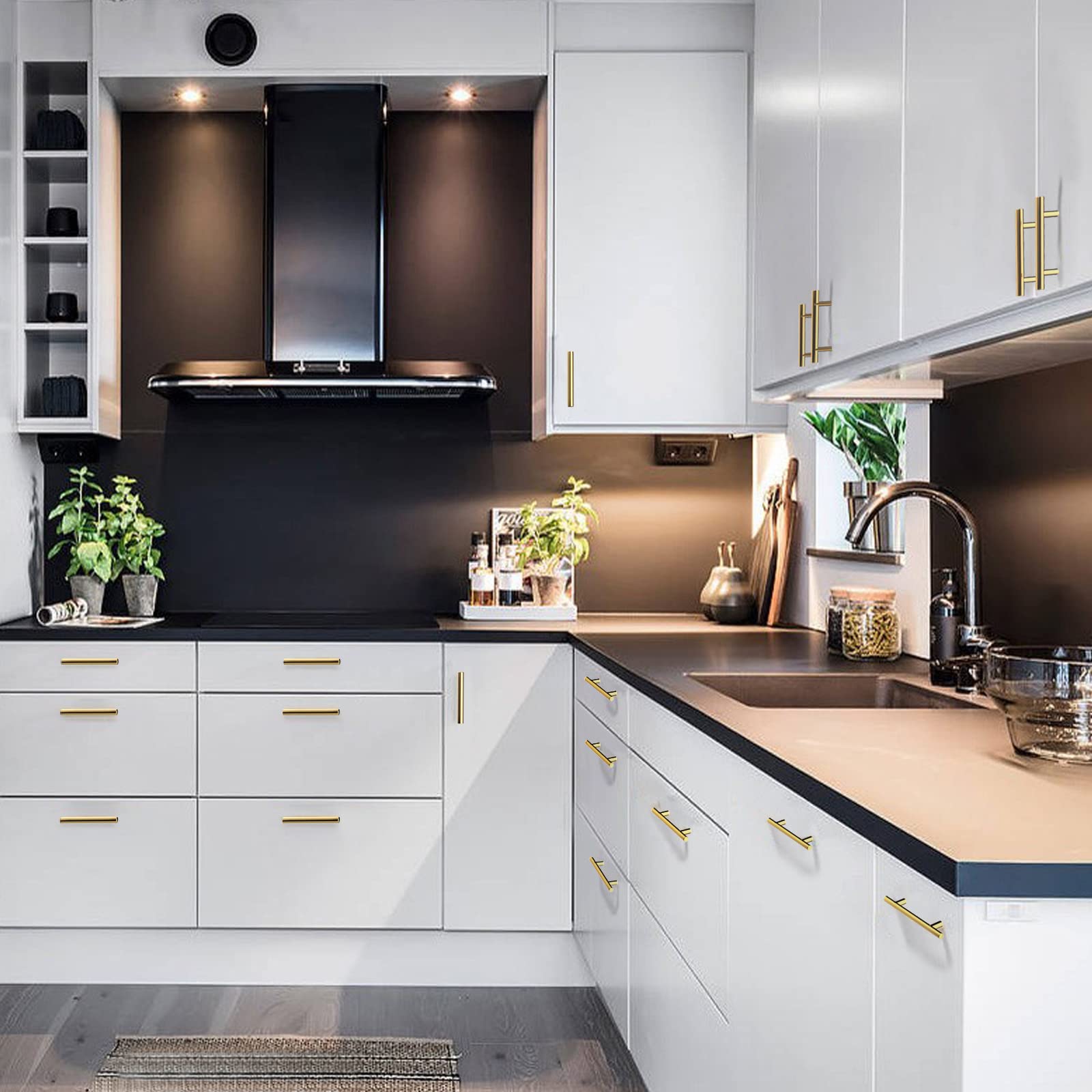 Plustool hardware for kitchen, bathroom, and bedroom cabinets.