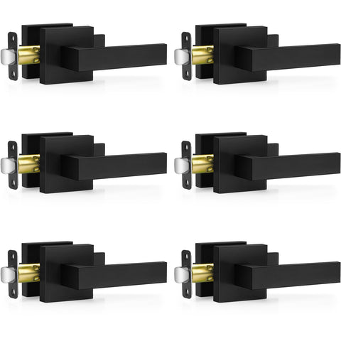 Plustool matte black door handle pack ready for quick hallway or closet updates