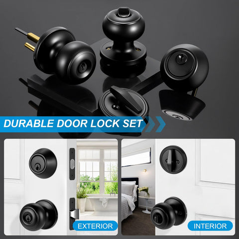 Plustool round ball knob close-up on matte black finish for smooth operation.