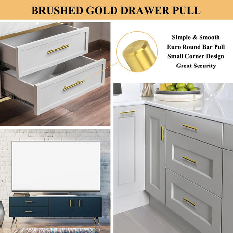Plustool round-edge cabinet pulls offer safer handling.