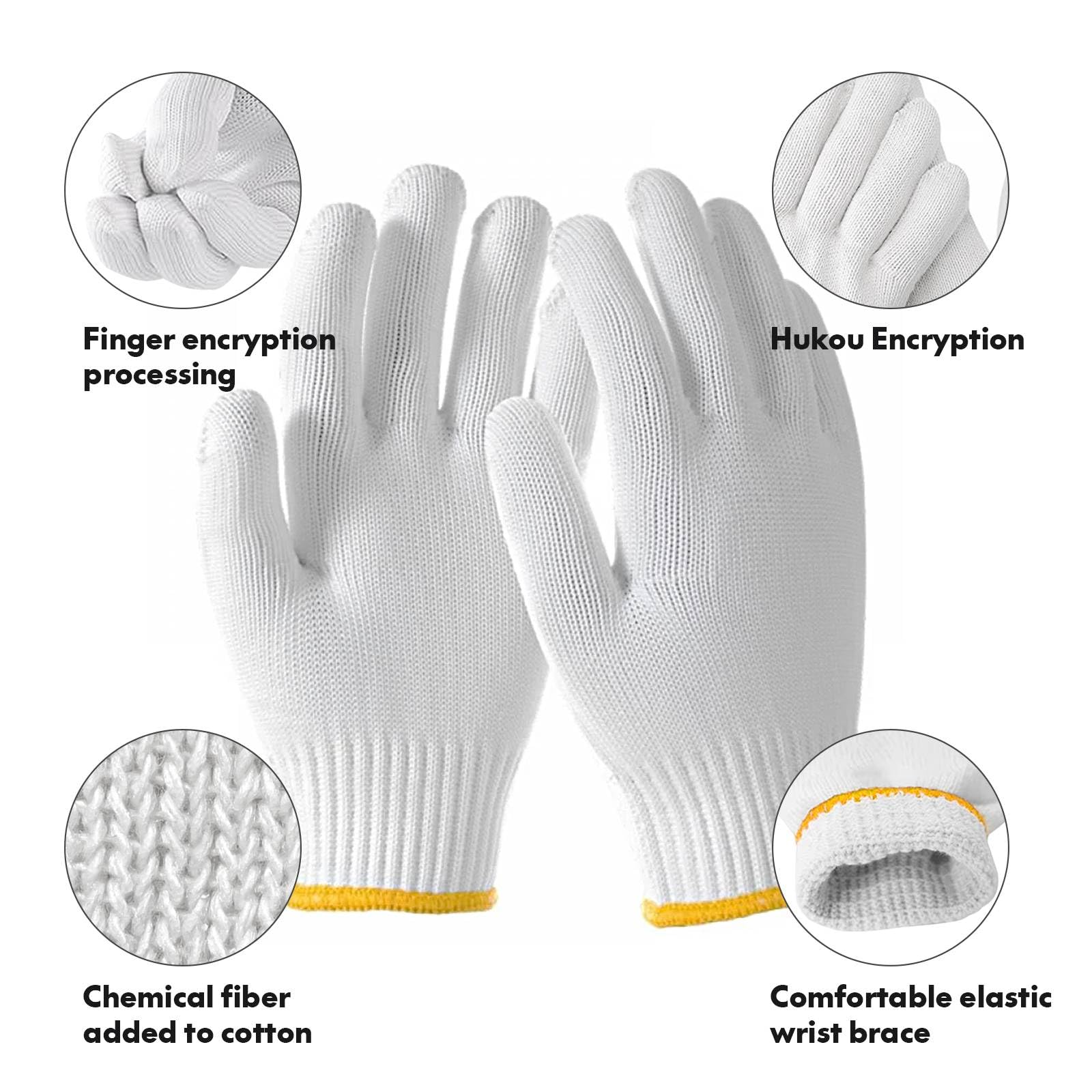 PLWJK gloves used in garden, warehouse, and kitchen to show versatility
