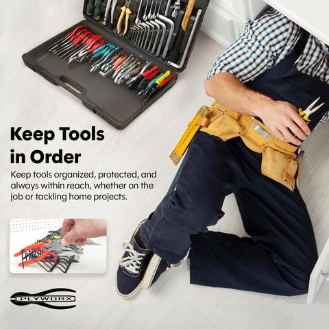 Plyworx adjustable drawer organizer trims to fit any toolbox.