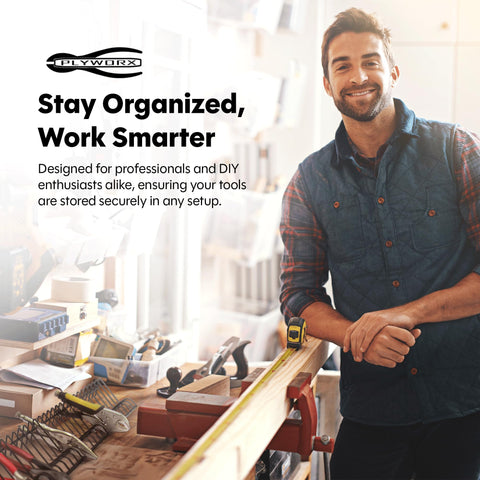 Plyworx professional-grade storage for home, garage, and workshop.