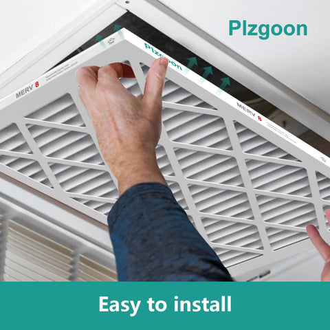 Plzgoon high-efficiency pleats 10x10x1 support steady HVAC airflow