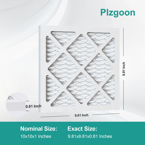 Plzgoon MERV 8 10x10x1 filter reduces common indoor particles