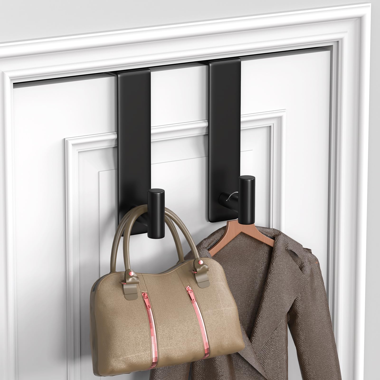 PMMASTO close-up highlights non-slip adhesive backing protecting door surfaces.