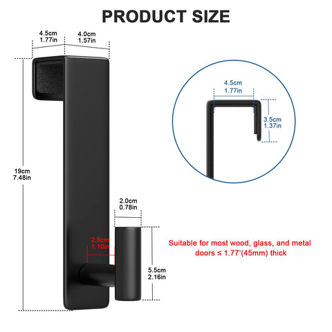 PMMASTO two-pack setup offers compact door storage for small rooms.