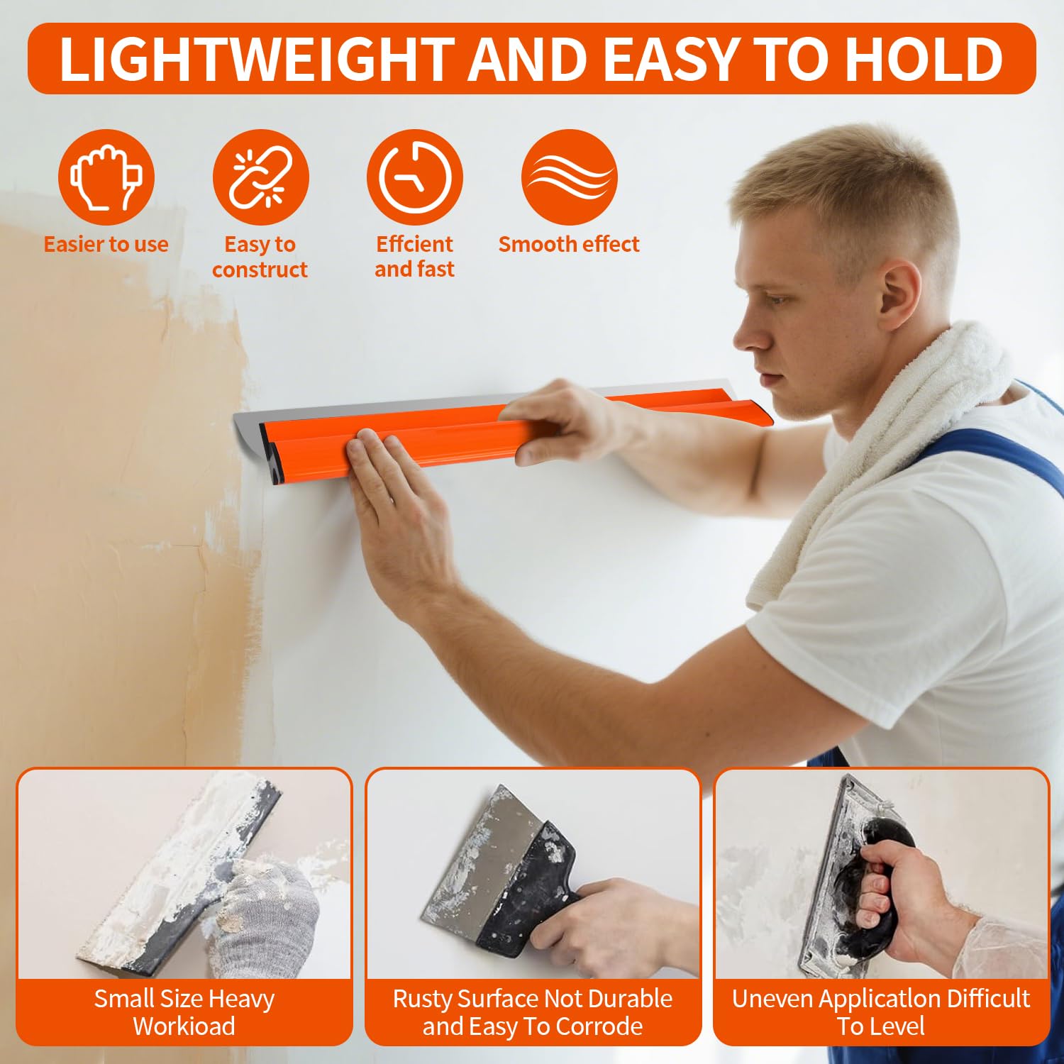 PMMJ drywall smoothing toolkit in portable toolbox for on-site work