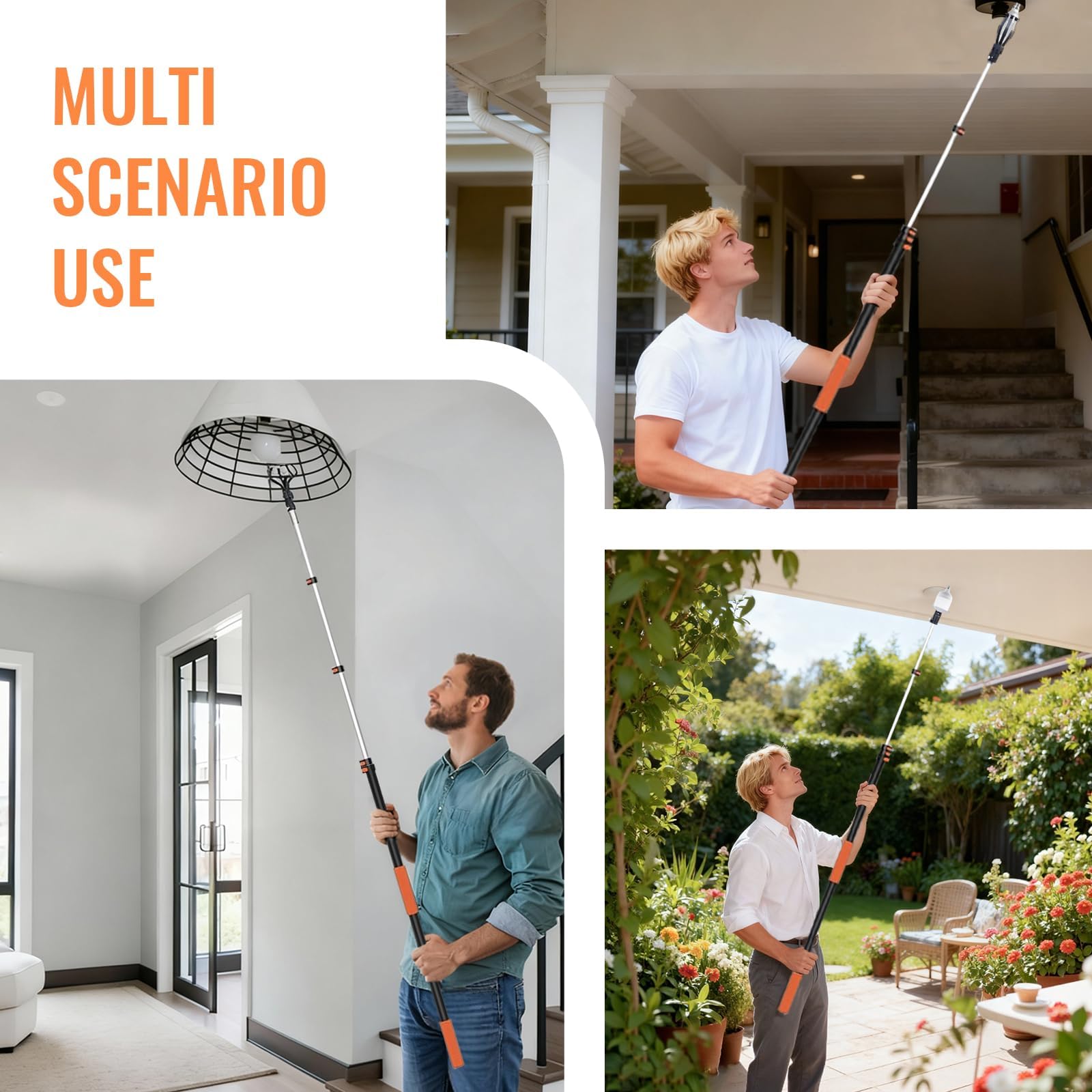PMMJ 20 ft telescoping design fits many ceiling types