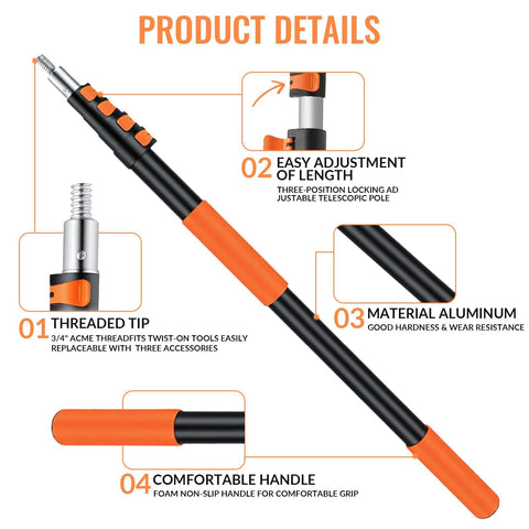 PMMJ high-reach duster cleans recessed lights and ceiling corners