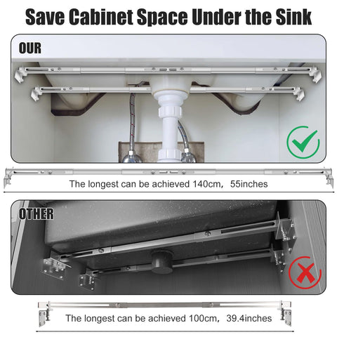 PMMJ under-mount sink bracket lift actuators simplify secure installation