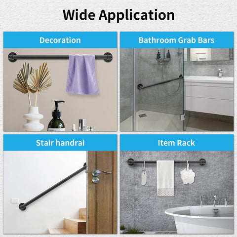 PNBO handrail base with four screws for solid mounting