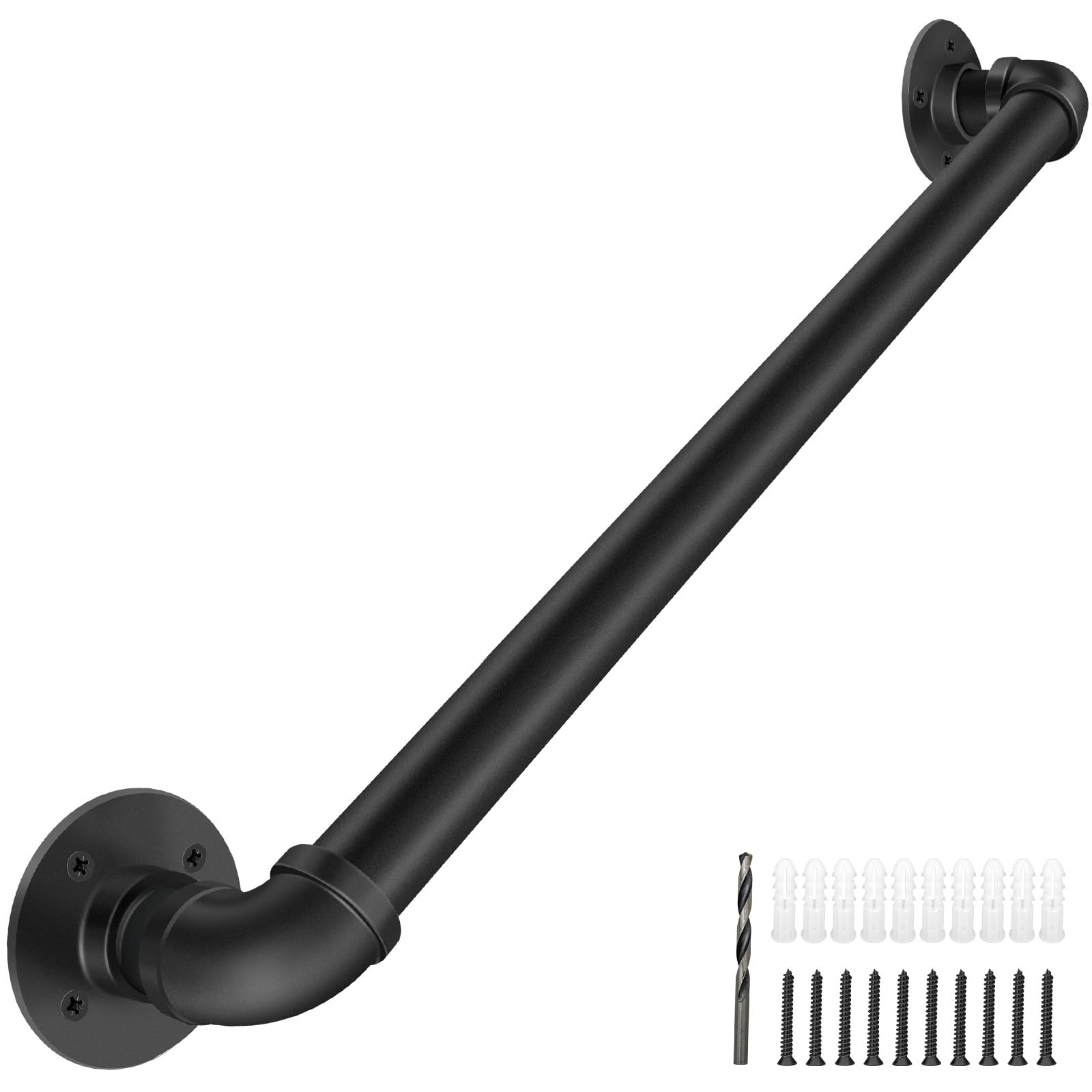 PNBO wall handrail mounted for indoor stairs with secure support