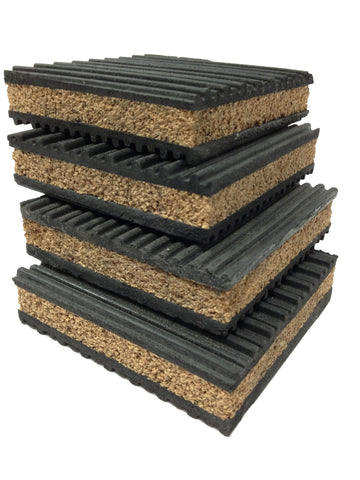 PneumaticPlus anti-vibration pad 4x4 cushions machinery and dampens vibration