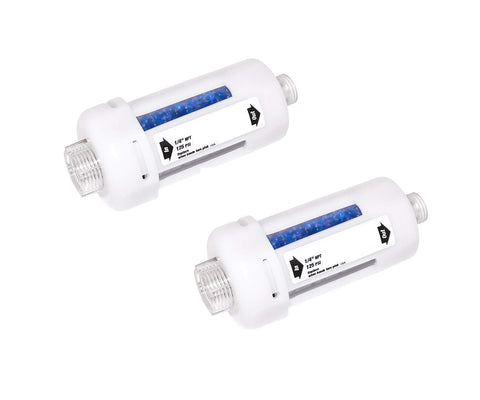 PneumaticPlus DFD-10 inline desiccant dryer mounted on a spray gun for clean air