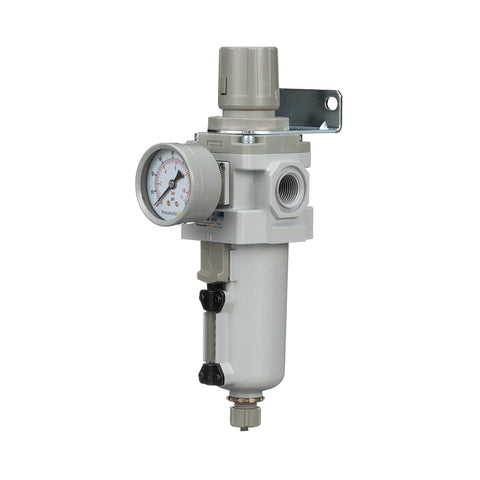 PneumaticPlus SAW400 manual drain enables easy moisture removal.