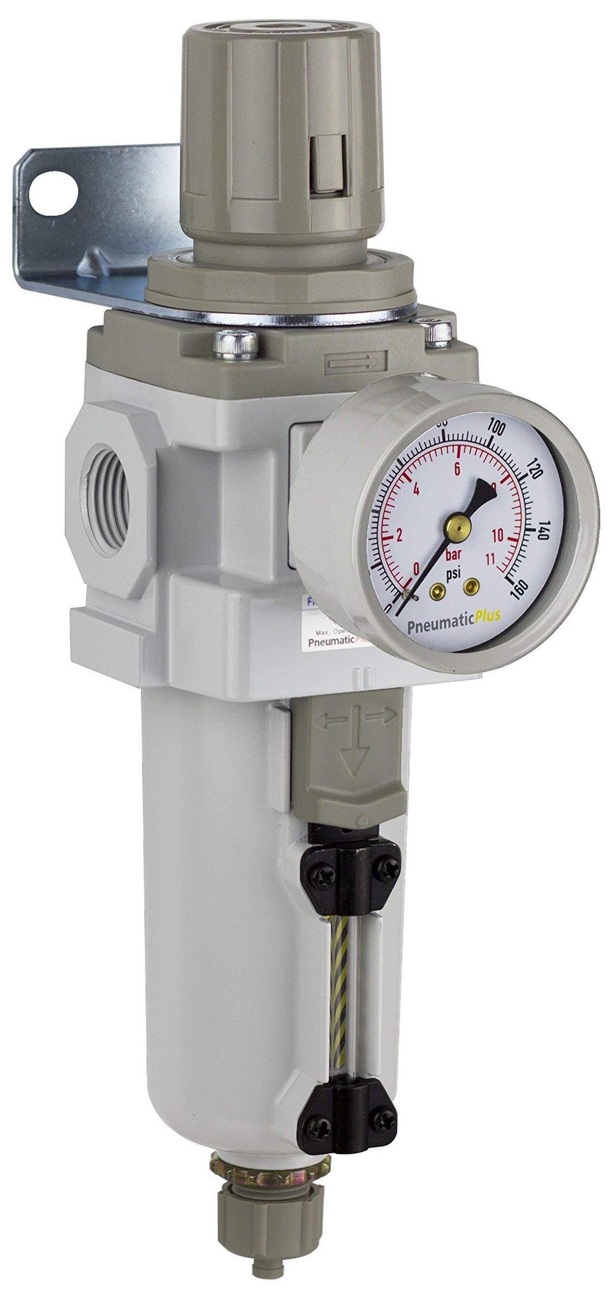 PneumaticPlus SAW400 combo with metal bowl for efficient filtration.