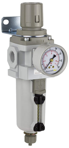 PneumaticPlus SAW400 combo with metal bowl for efficient filtration.