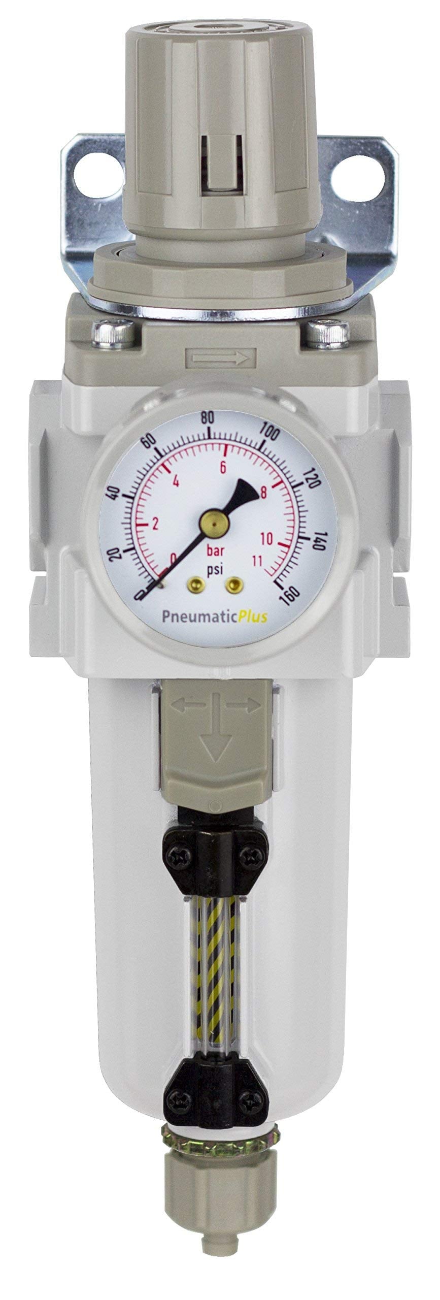 PneumaticPlus SAW400 gauge visible for precise pressure monitoring.