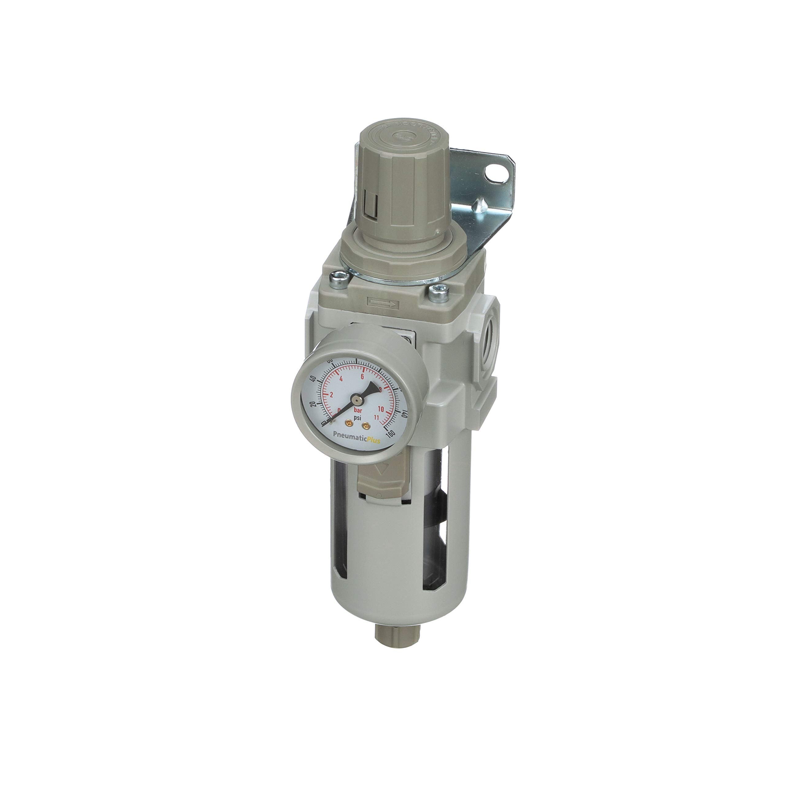 PneumaticPlus SAW400-N04BG manual drain for easy moisture removal