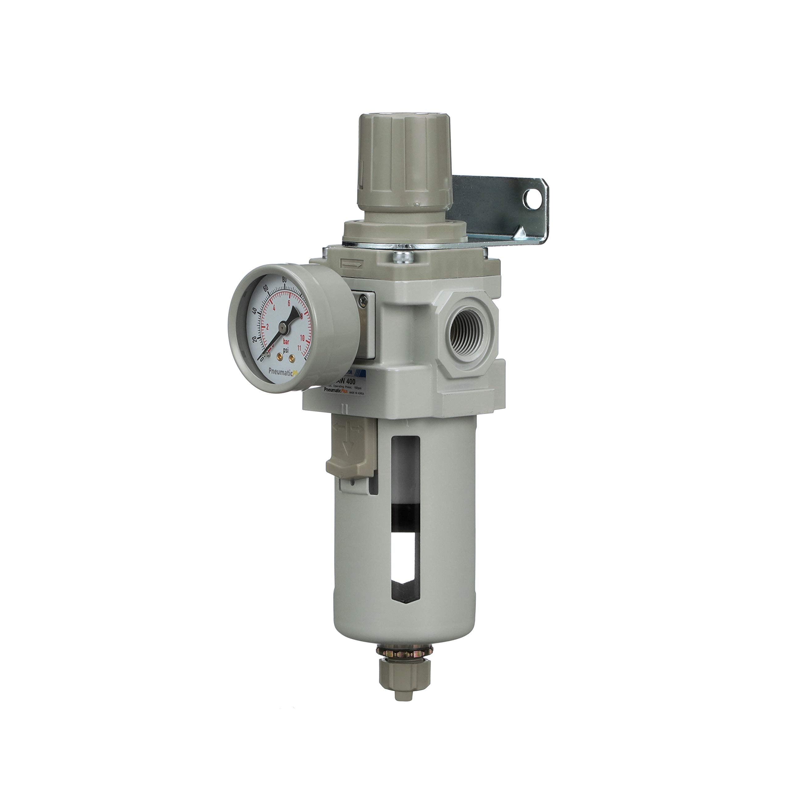 PneumaticPlus SAW400-N04BG poly bowl with guard ensuring safe filtration