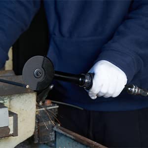 PNEUPACTURE air cut off tool safety switch helps prevent accidental activation.