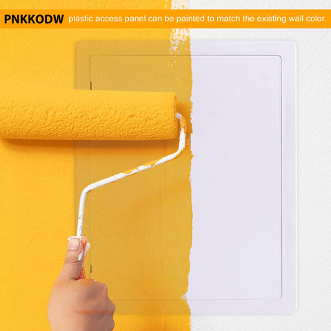 PNKKODW durable white plastic door blends with interior surfaces.