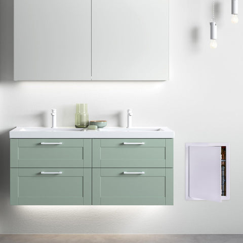 PNKKODW paintable plastic access panel blends with wall color.
