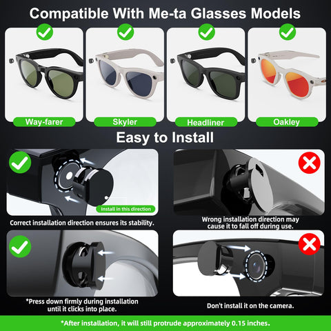 PnTnFly LED cover on Ray-Ban Meta Headliner keeps indicator discreet in dim light.