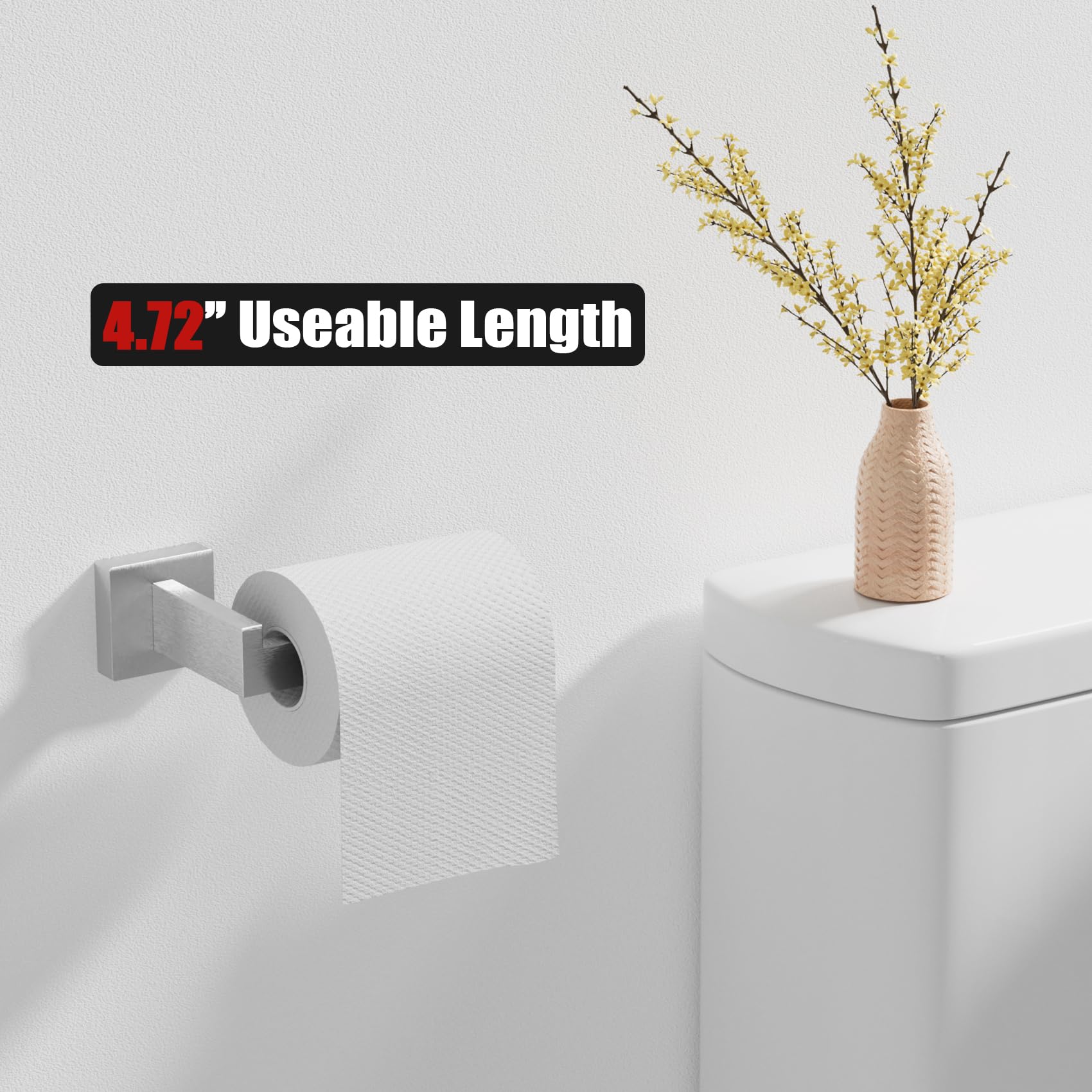 PNWNNH towel hooks maximize storage on bathroom walls.