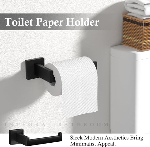 PNWNNH matte black toilet paper holder for bathroom convenience