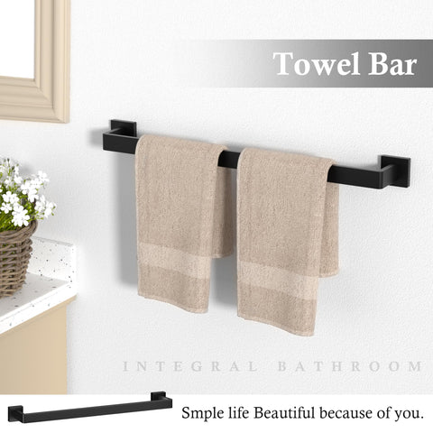 PNWNNH towel ring in matte black keeps hand towels neatly stored