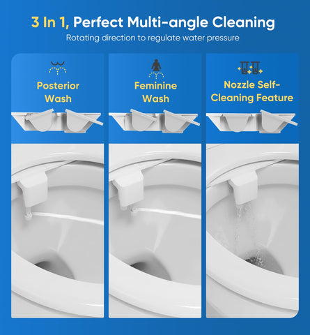 POCALAND bidet rear wash for stronger cleaning