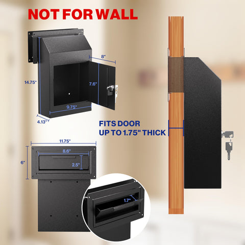 POCHAR retrieval door slot demonstrates separate access for pickups