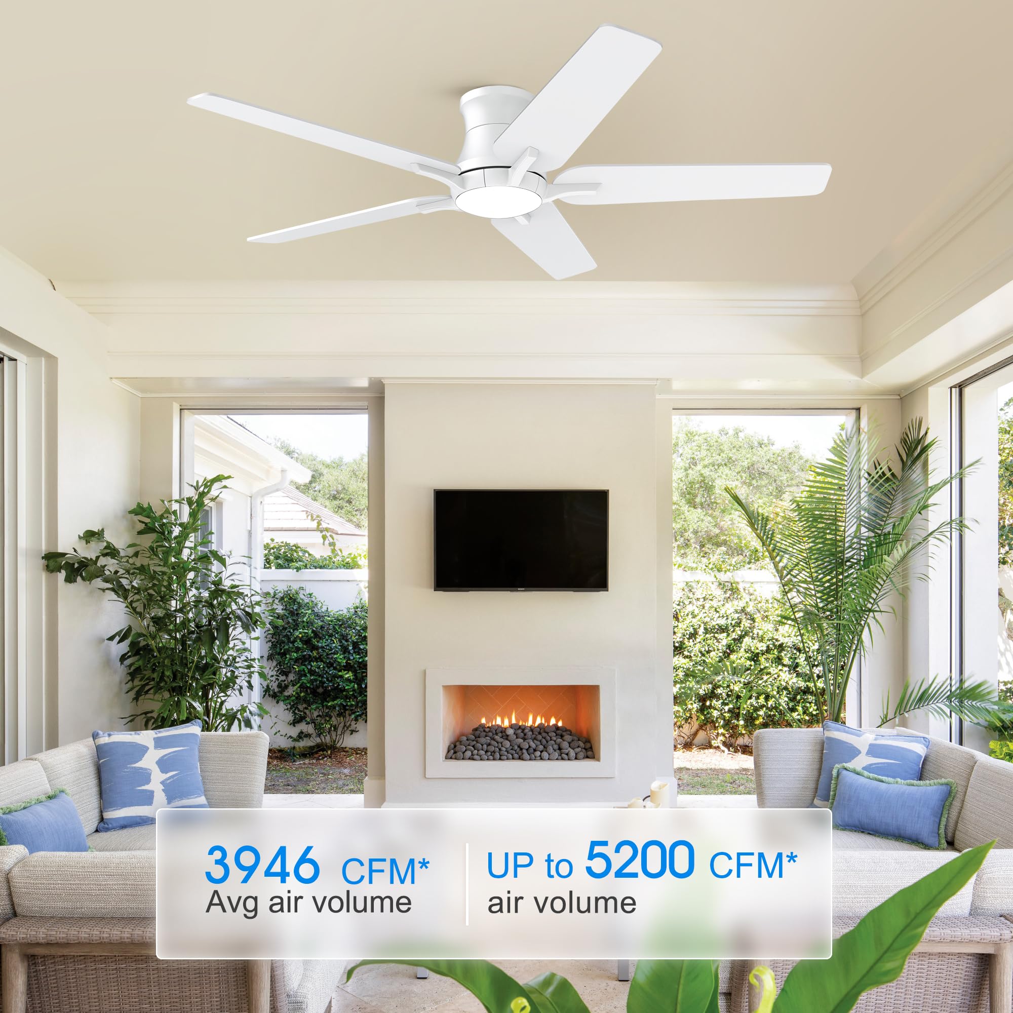 POCHFAN reversible airflow for summer cooling and winter warmth circulation
