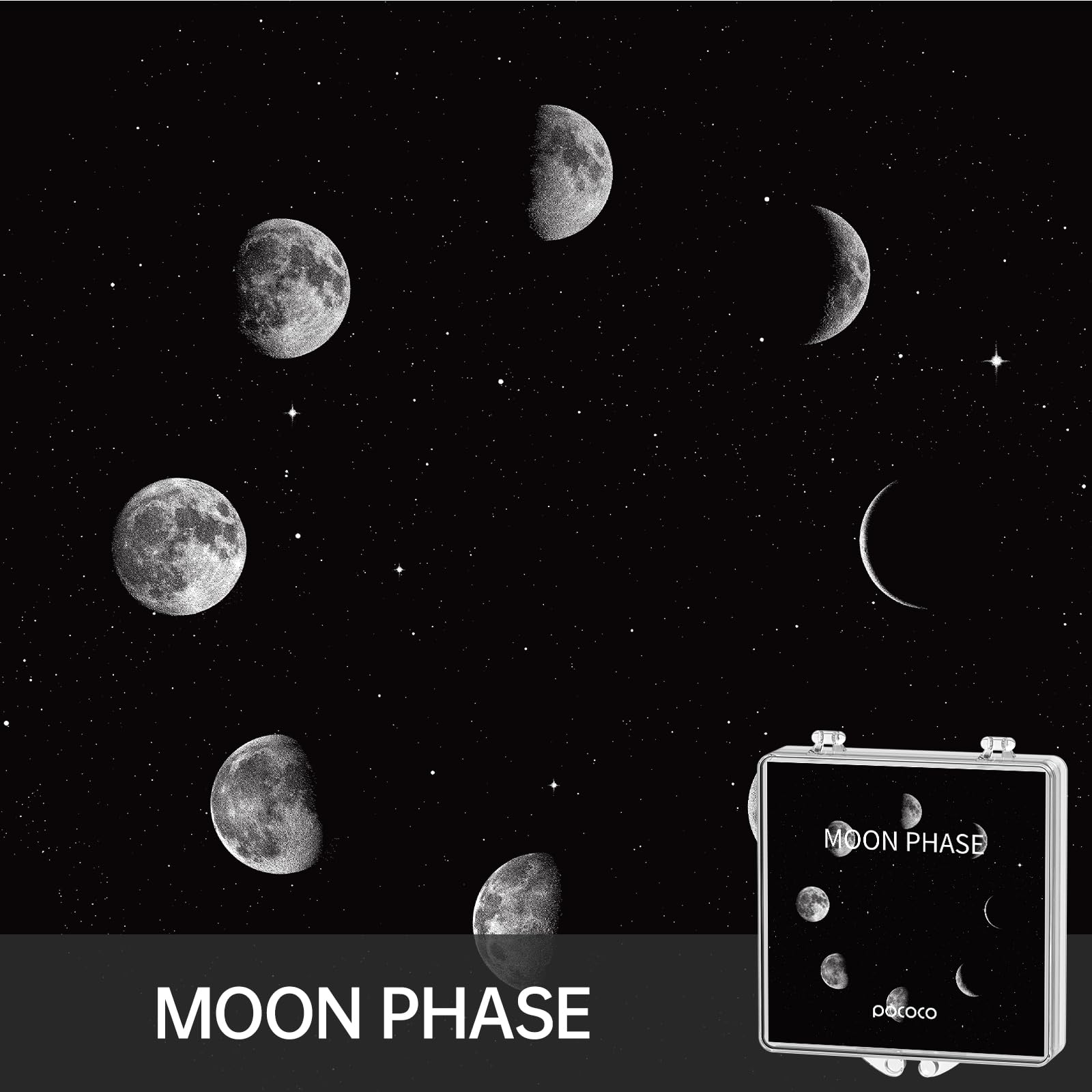 POCOCO Moon and Stars pattern 05 disc ideal for meditation corners and ambient lighting