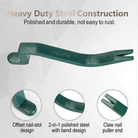 POCORO shingle nail-puller with claw tip for easy nail extraction