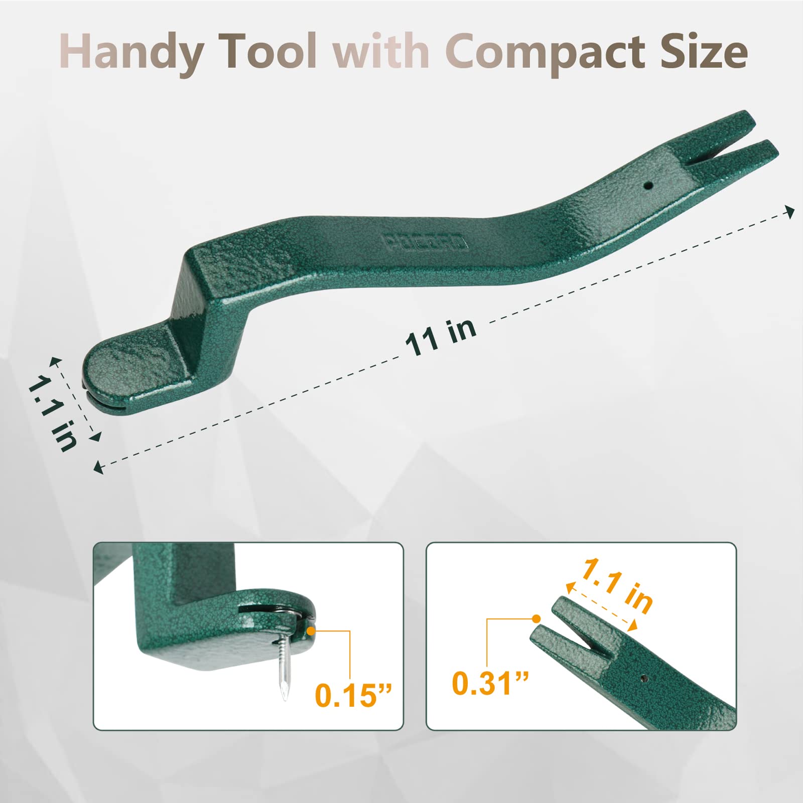 POCORO shingle nail-slot design showing secure grip in tight spaces