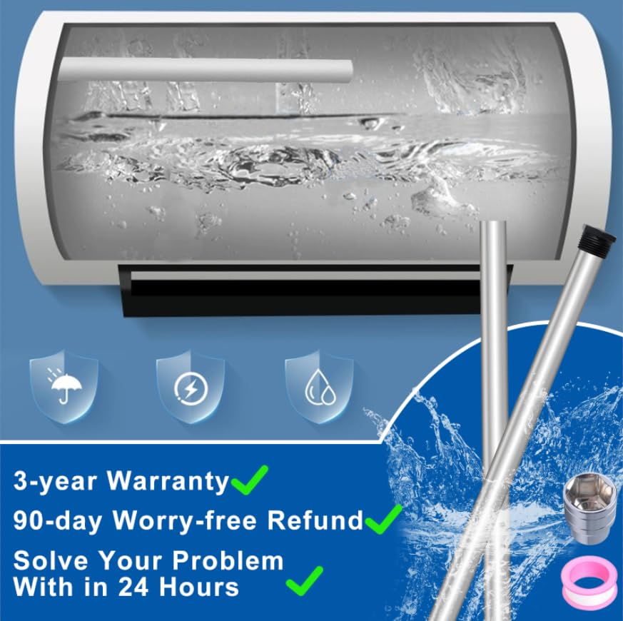 Podoy magnesium anode rod extending life while maintaining hot water quality.