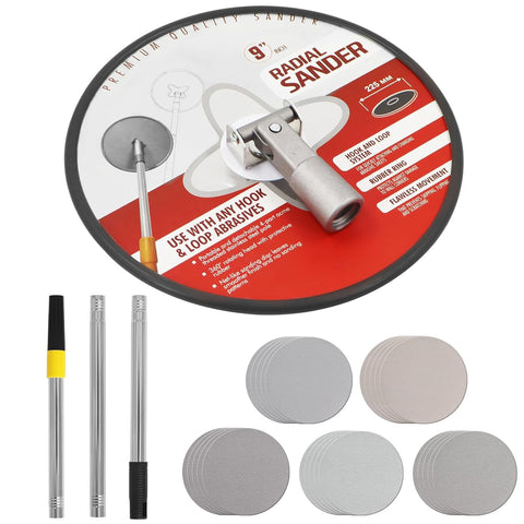 Podoy pole sander with 9-inch 360° head for efficient drywall prep.