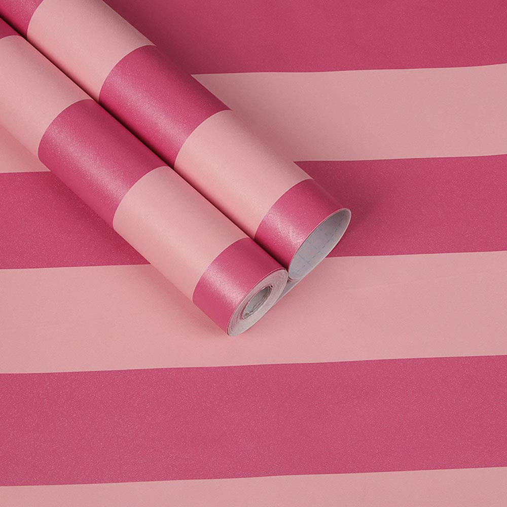 PoetryHome pink stripe closeup shows removable adhesive for rentals.
