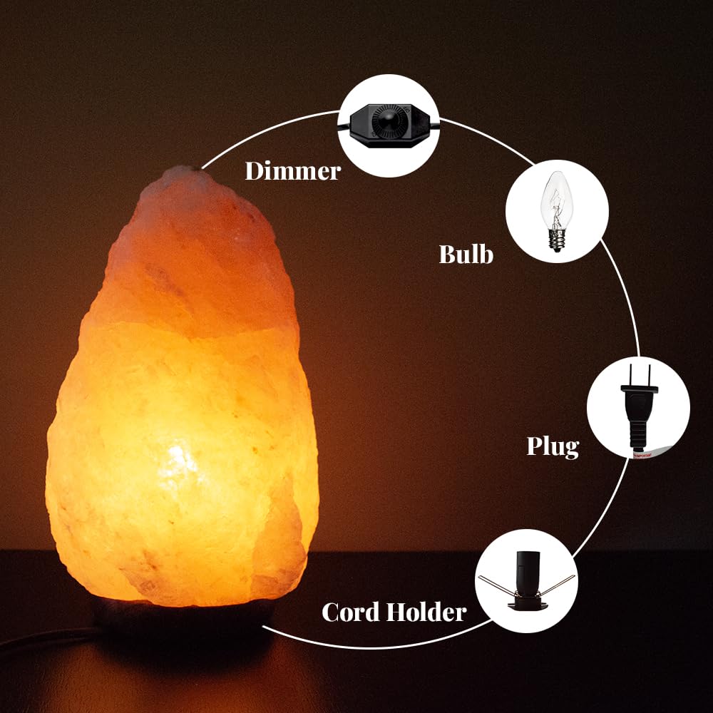 POHS salt lamp dimmable switch lets you set cozy brightness.