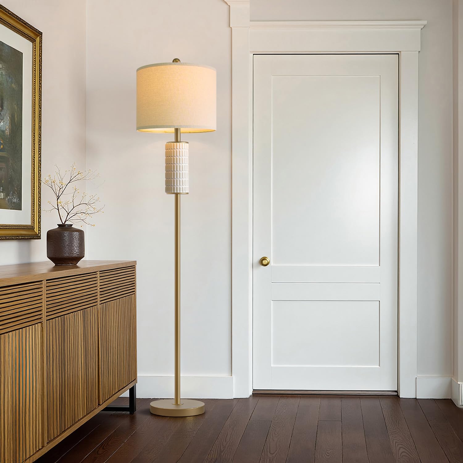 Ceramic body pattern showcases handmade craftsmanship and unique decorative charm.