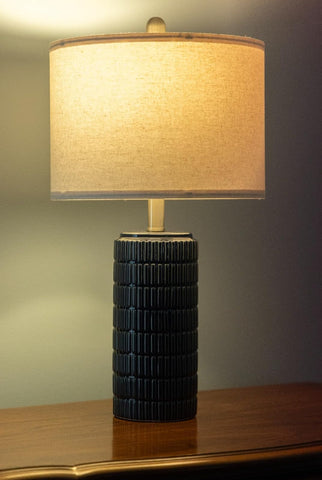 PoKat blue bedside lamps set of 2 for warm bedroom lighting