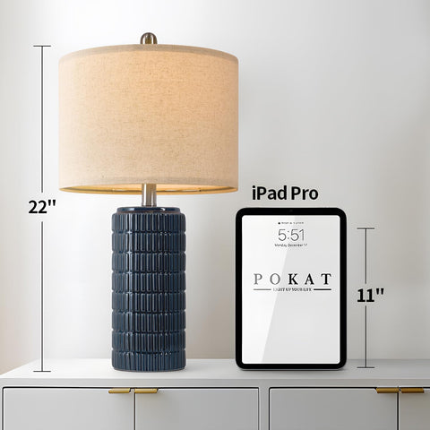 PoKat ceramic lamp base close-up highlighting durable quality