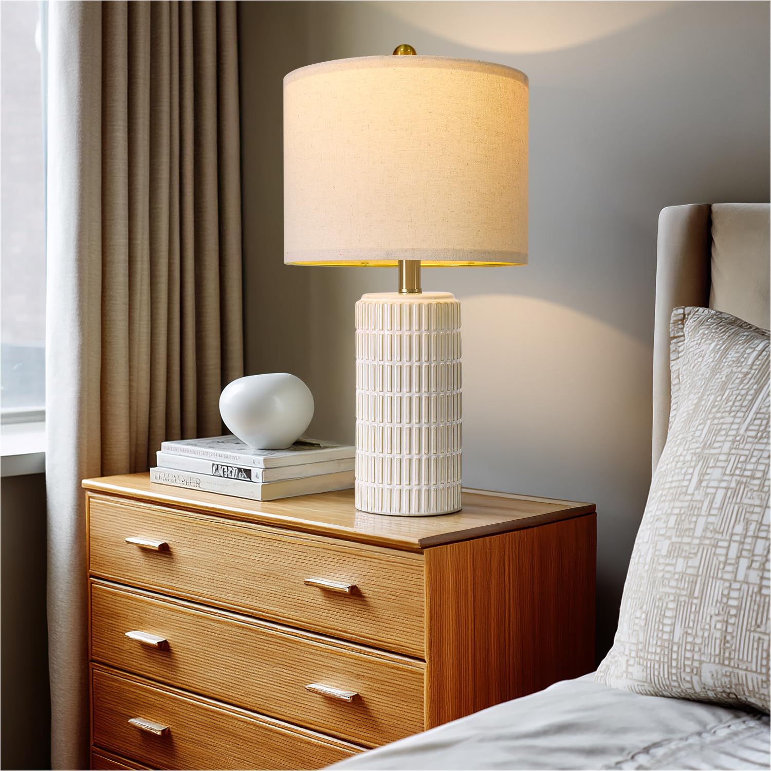 Compact PoKat lamp measures 20.75 inches, ideal for small desks and nightstands