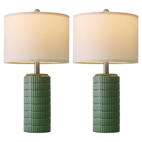 PoKat green lamps illuminate corners softly, enhancing room atmosphere.