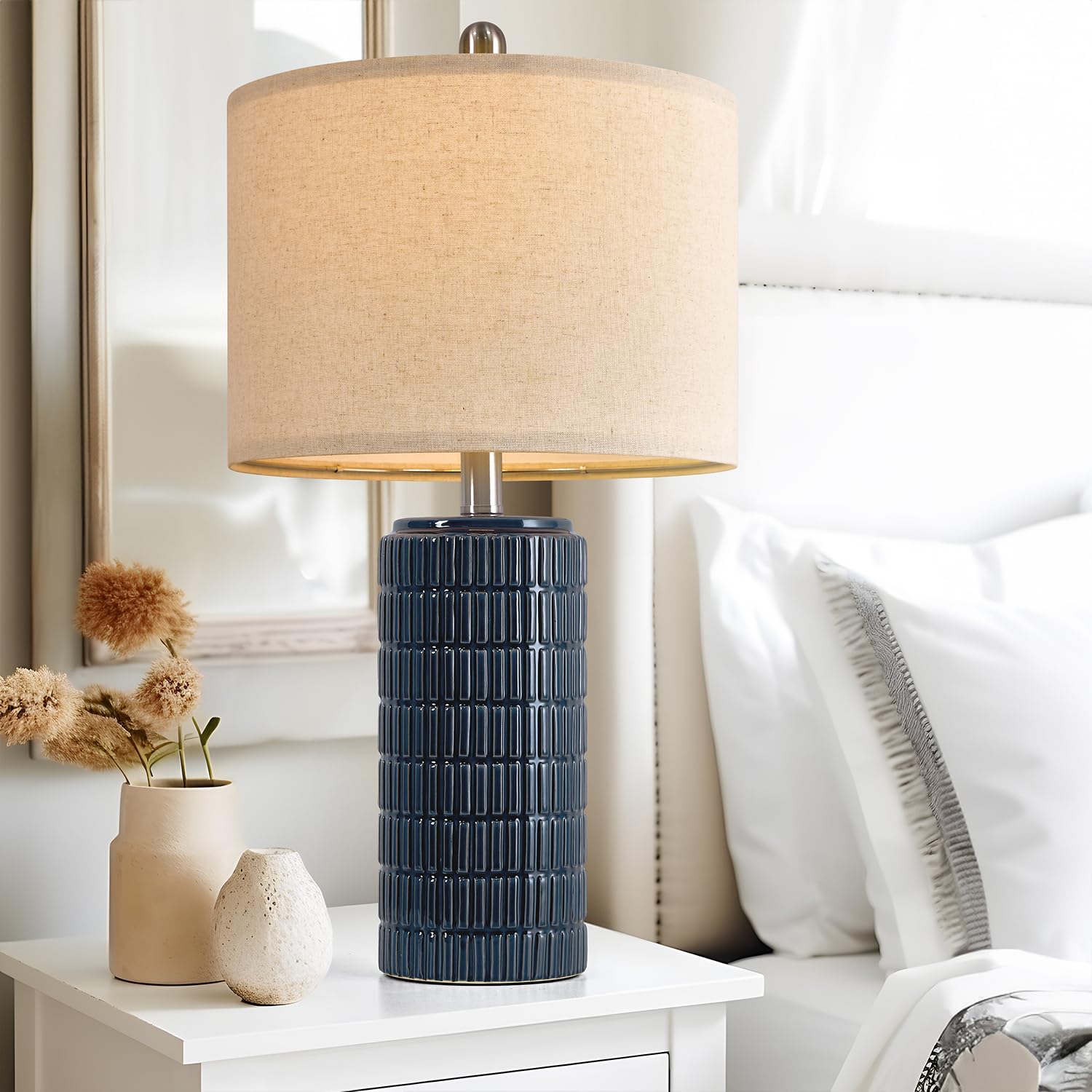 PoKat dual lamps create balanced ambient lighting in bedrooms